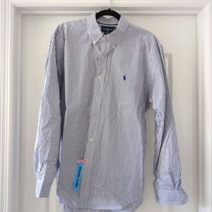Men's Long Sleeve Polo Button Down